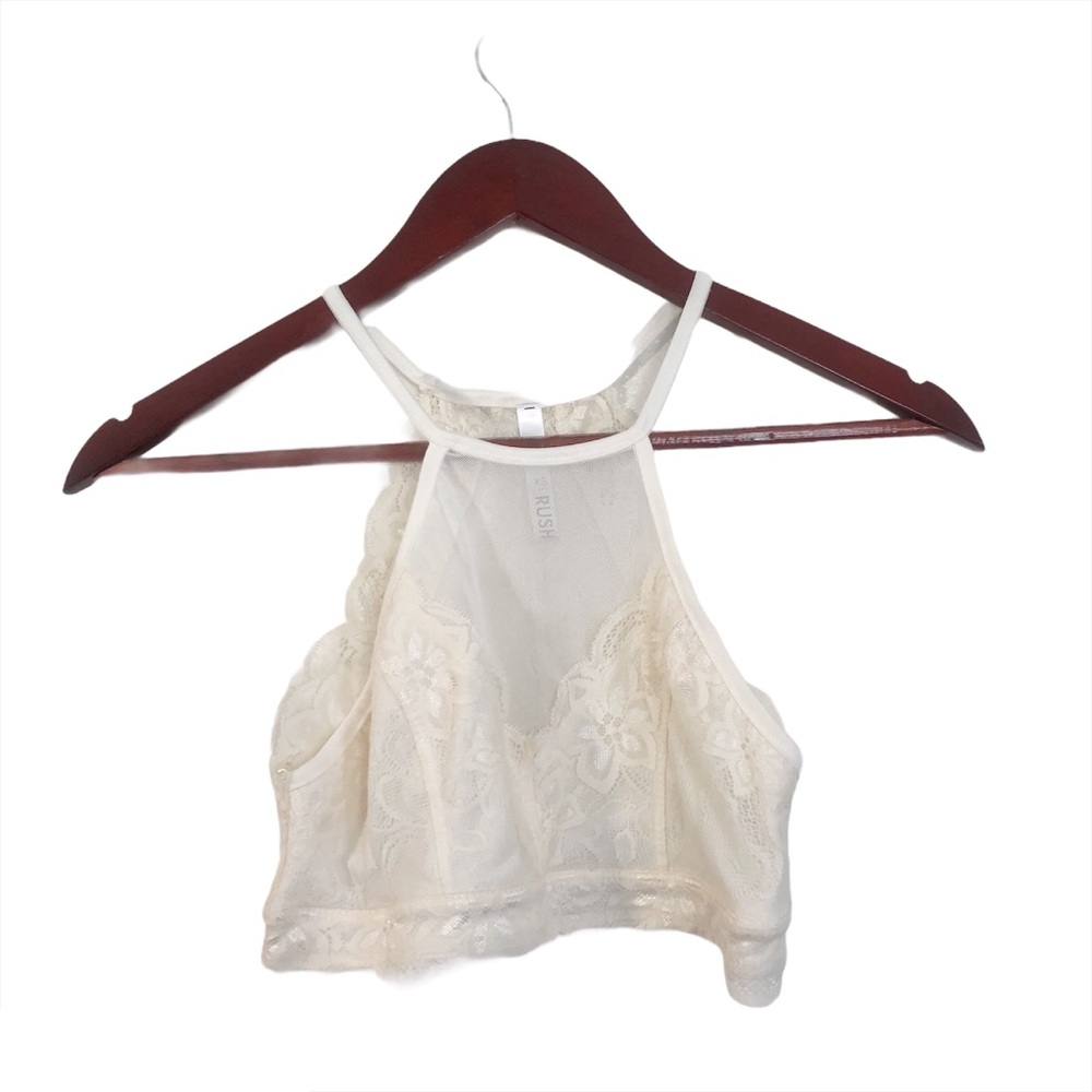 Rush Cream White Lace Bralette